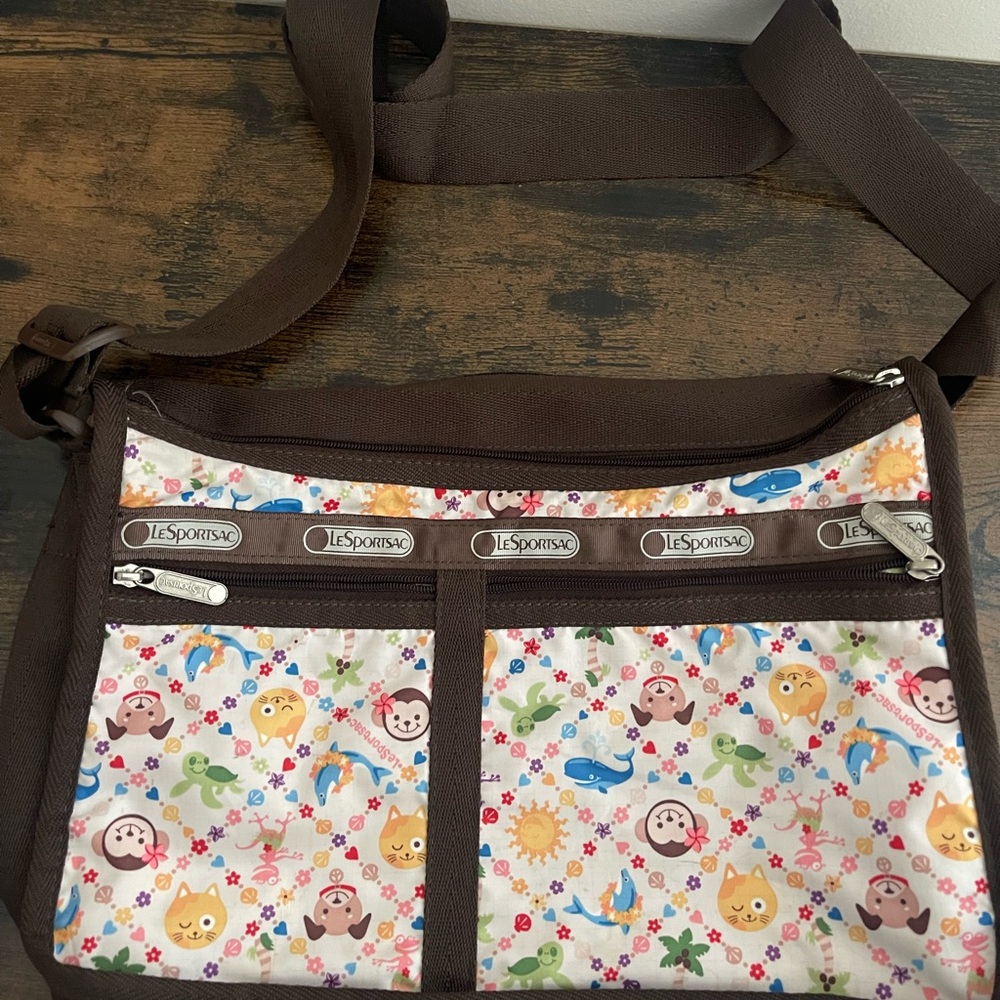 LeSportsac Multicolor Animal Print Crossbody Bag